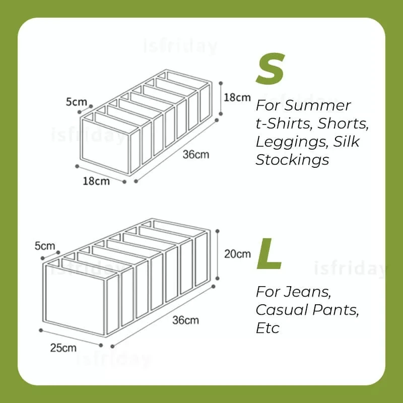Улучшенный органайзер для одежды с разделителями отсеками леггинсы нижнее белье
