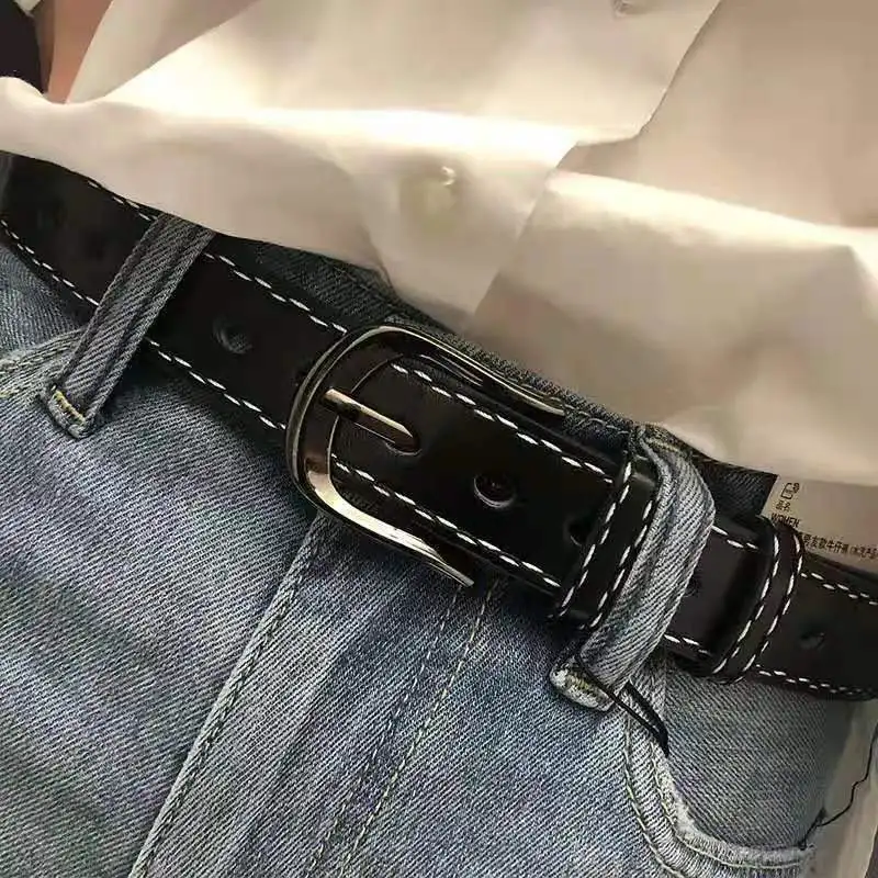 

Belt for Women Fashion Casual Solid Color Women's Belt For Jeans Designer High Quality Pin Buckle Detachable Trouser Strap AL049