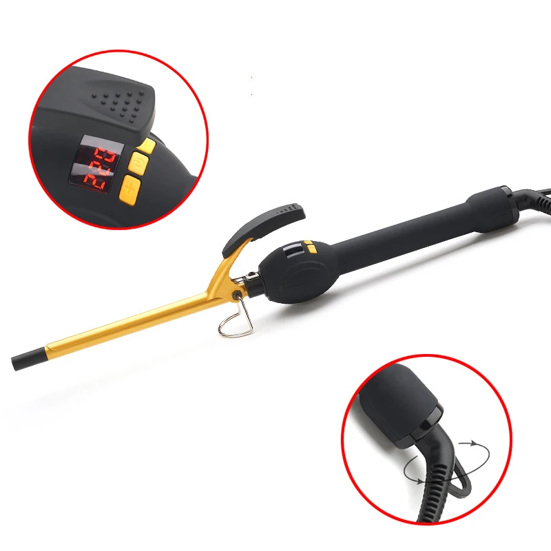 9 мм керамическая плойка с ЖК-дисплеем маленькая Плойка для Тедди