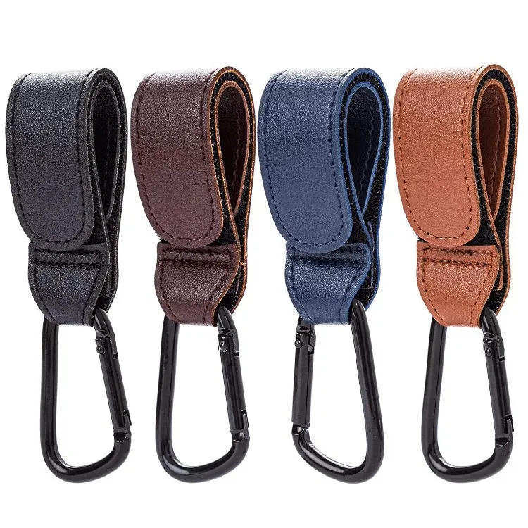

1pc PU Leather Baby Bag Stroller Hook Pram Rotate 360 Degree Rotatable Cart Organizer Pram Hook Stroller Accessories