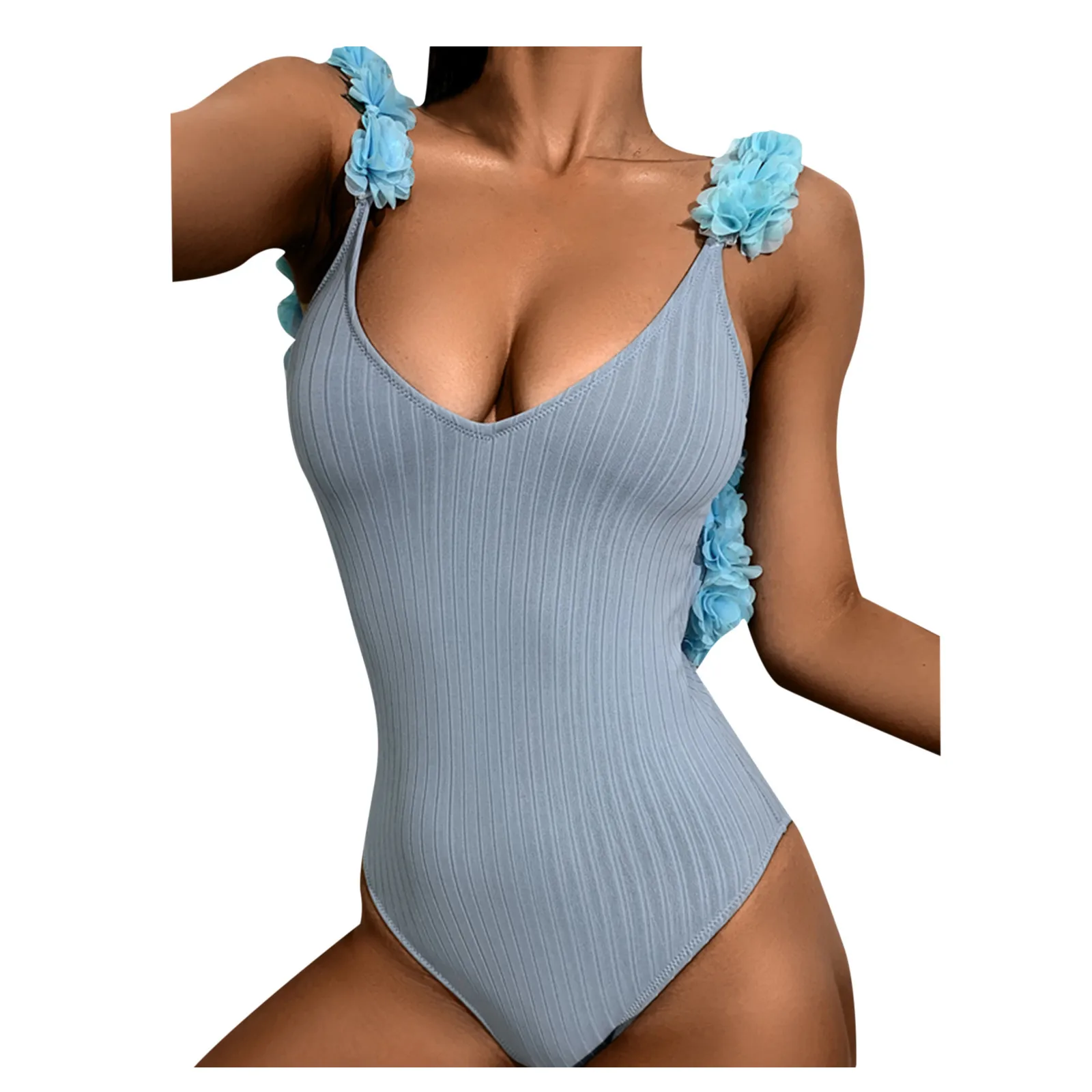 

Купальник-бикини с открытой спиной и высокой талией