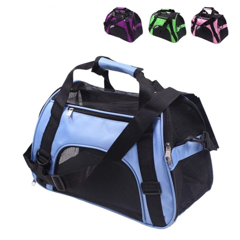 

Pet Carrier Bag Airline Approved Duffle Bags Pet Travel Portable Mesh Bag Home for Little Dogs Cat Animals Foldable Cats Handbag