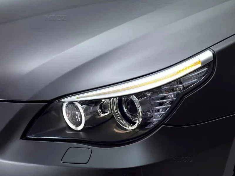 Для BMW E60 E61 2003-2010 правый левый 2x линзы для фар автомобиля стеклянная крышка абажур