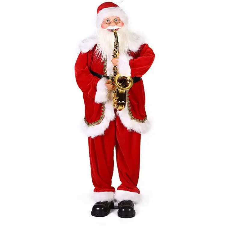 

Electric Music Santa Claus Doll Decorations Christmas Swing Greeter Santa Claus Toys Christmas Doll Ornaments
