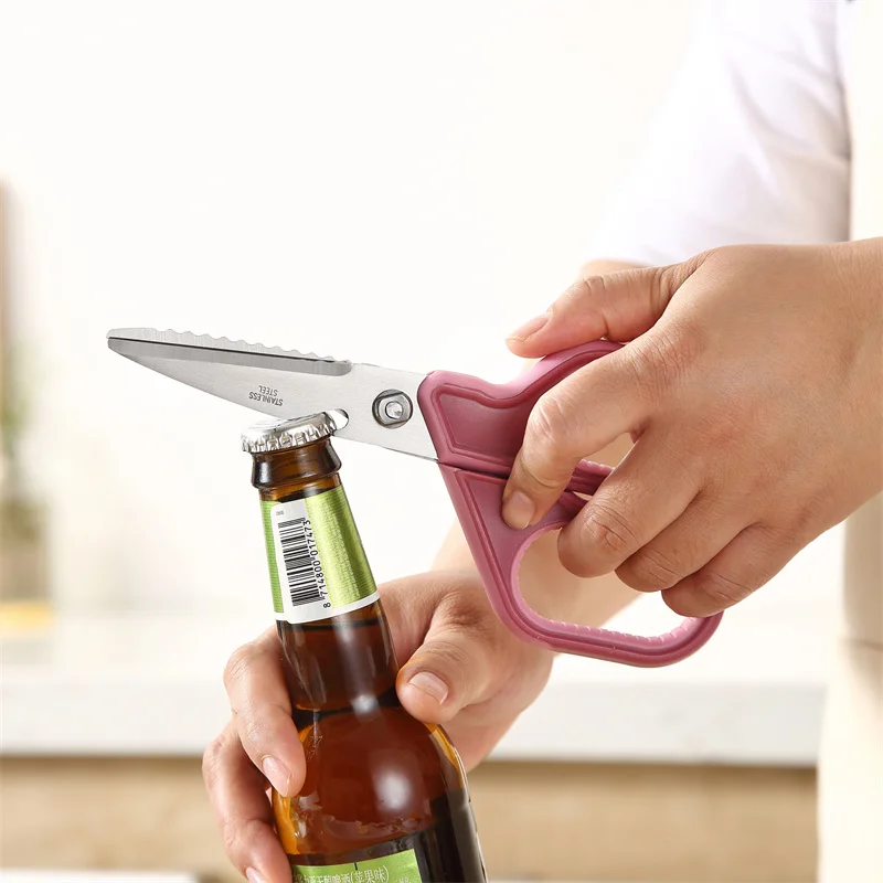 

Multifunctional Chicken Bone Scissors Stainless Steel Fishing Scissor Herbs Crab Meat Poultry Raptor Shears Kitchen Scissors