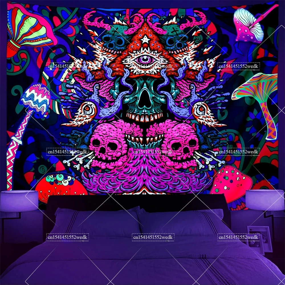 Подвесной Настенный настенный гобелен неоновый Декор для комнаты