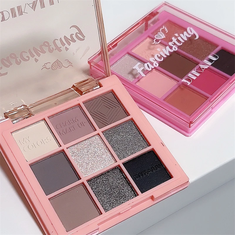 Палитра матовых теней для век блестки стойкие корейские пигменты тени женщин