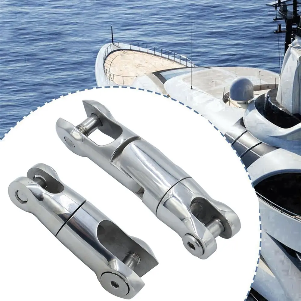 

Marine Boat 6-8MM 10-12MM Swivel Connector Stainless Steel Multi-Directional Heavy Duty Double Anchor Swivel Connector