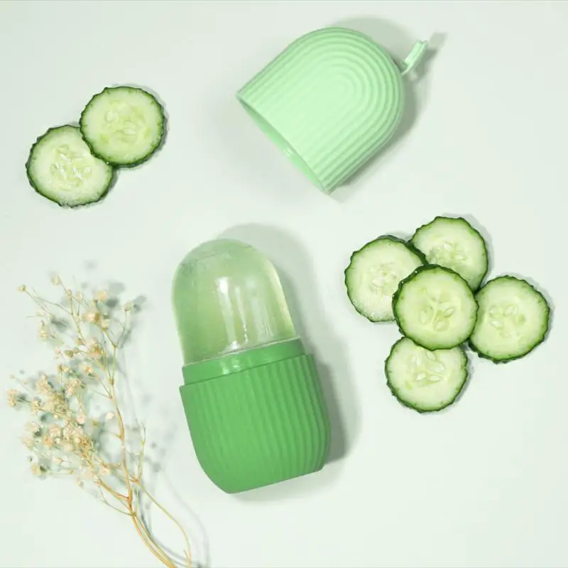 

Beauty Cold Massage Roller Lifting Contouring Tool Ice Face Massager Reusable Silicone Ice Cube Trays Facial Skin Care