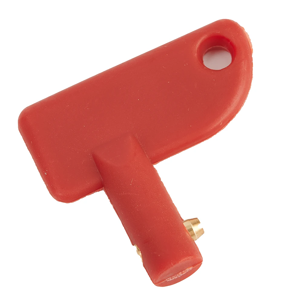 

Spare Key For Battery Isolator Red ABS Plastic Switch Power Kill Cut Off Switch Car Van Boats Yacht Electric Vehicle Accessory