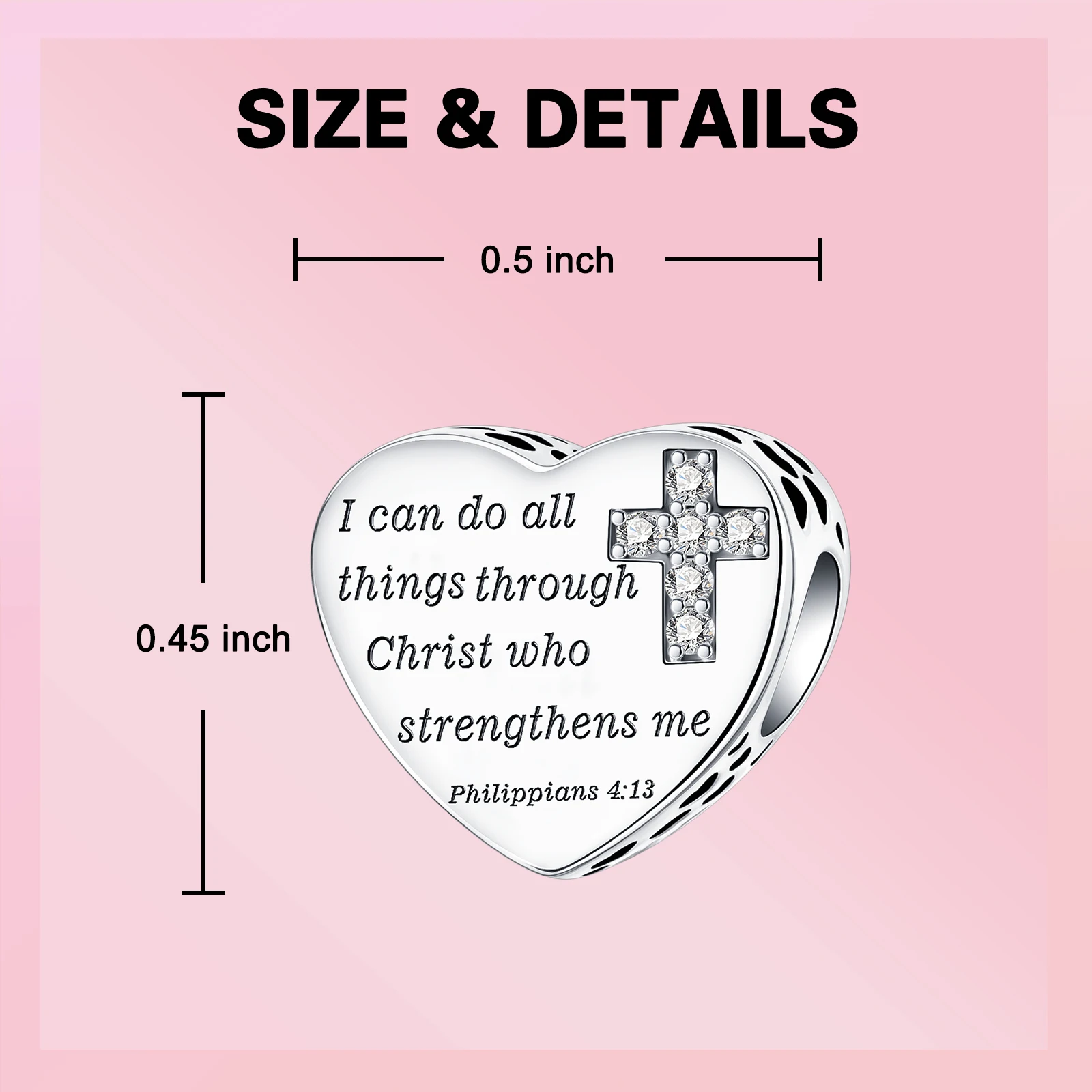 Посеребренные очаровательные кресты с бриллиантами я могу сделать все