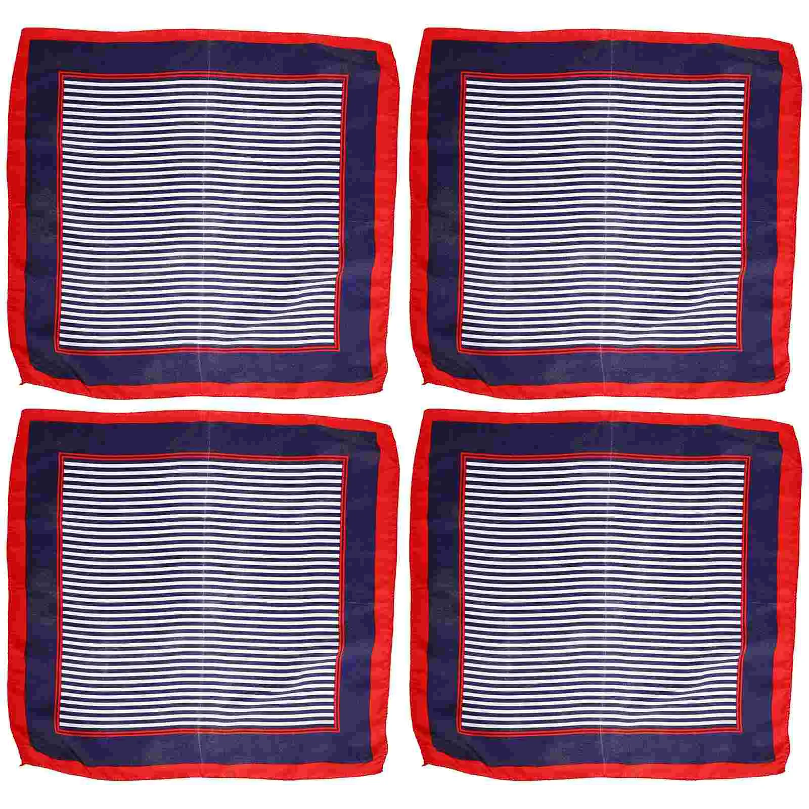 4-х шт. деловой наряд маленький шарф женский шейный платок шелковый узор для волос