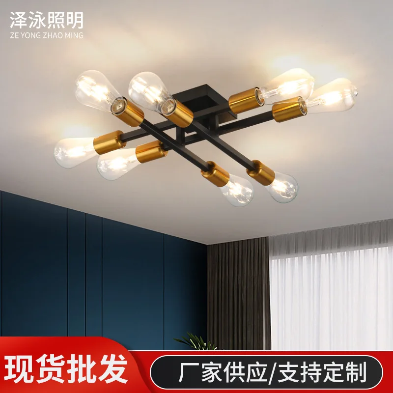 

Светодиодный потолочный светильник Внутреннее потолочное освещение, дизайнерская лампа для столовой, кубический потолочный светильник