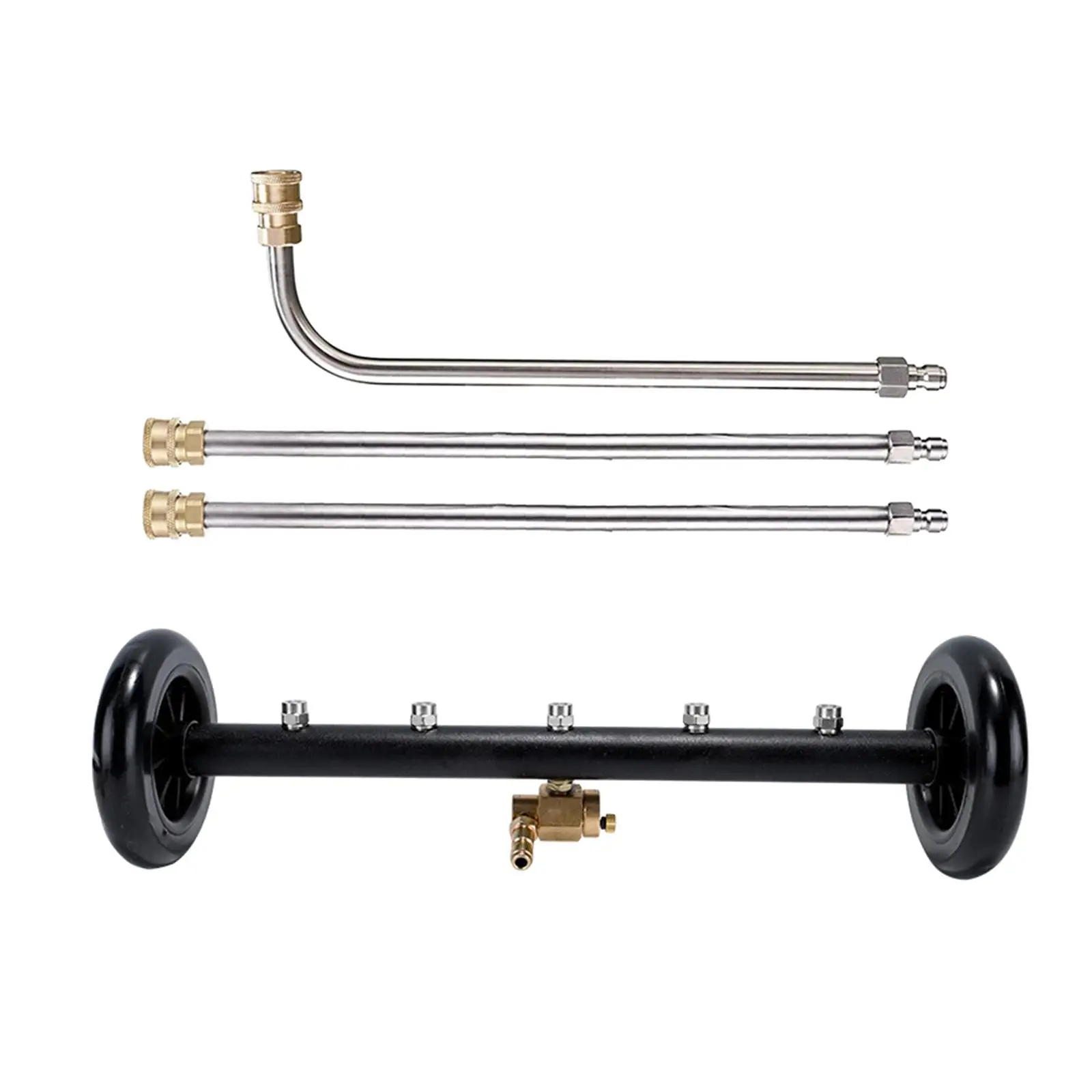 

Undercarriage Cleaner with 3 Pieces Extension wands for Terraces Courtyards