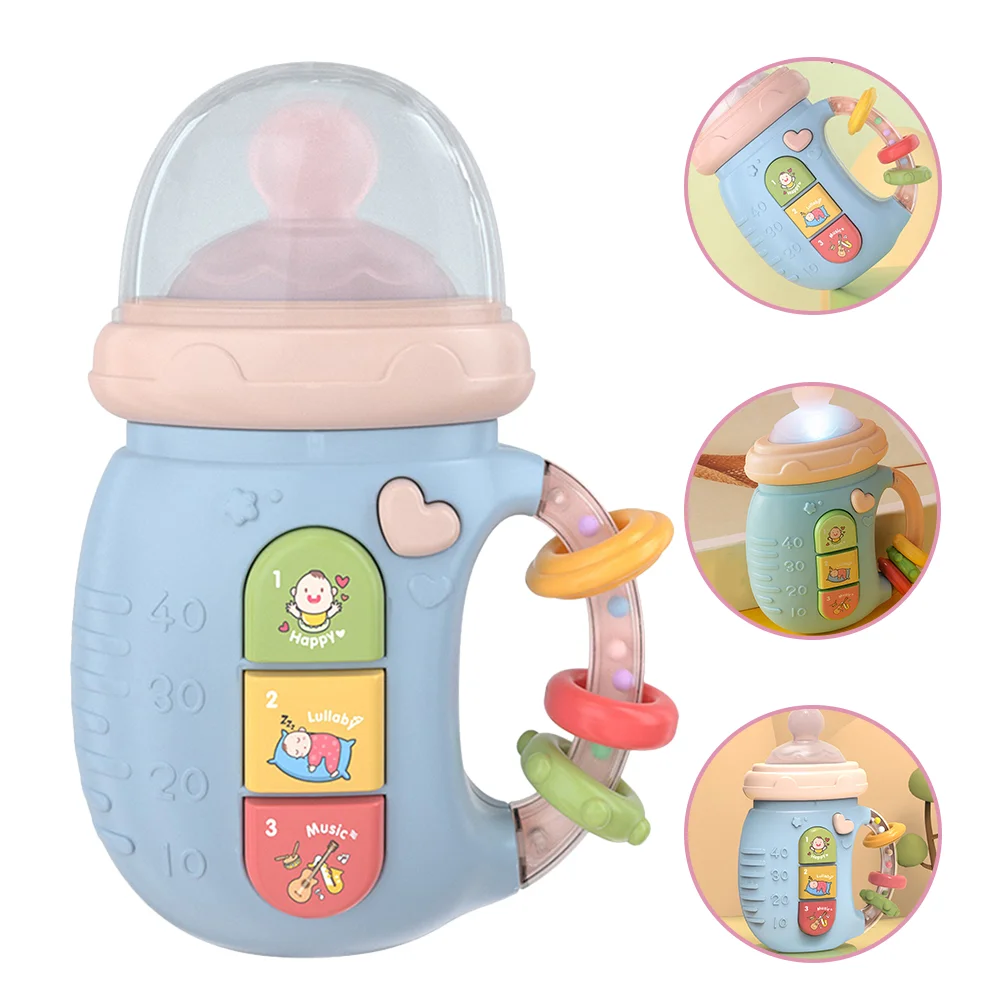 

Story Machine Newborn Bilingual Toy Baby Feeding Bottle Shaking Bell Music Learning Interactive Educational Infant