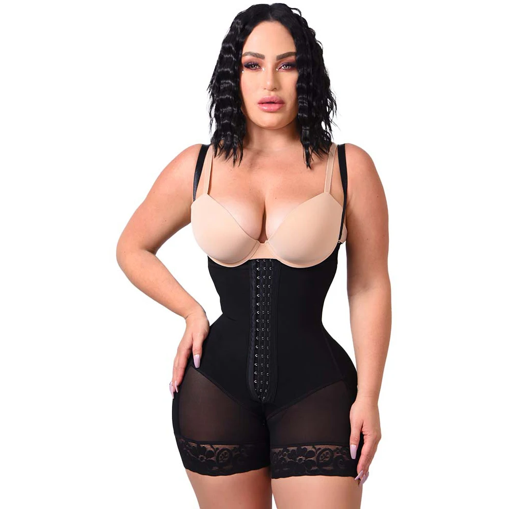 

Shapewear for Women Tummy Control Body Shaper Butt Lifter Thigh Slimmer Faja Plus Size with Zipper Crotch