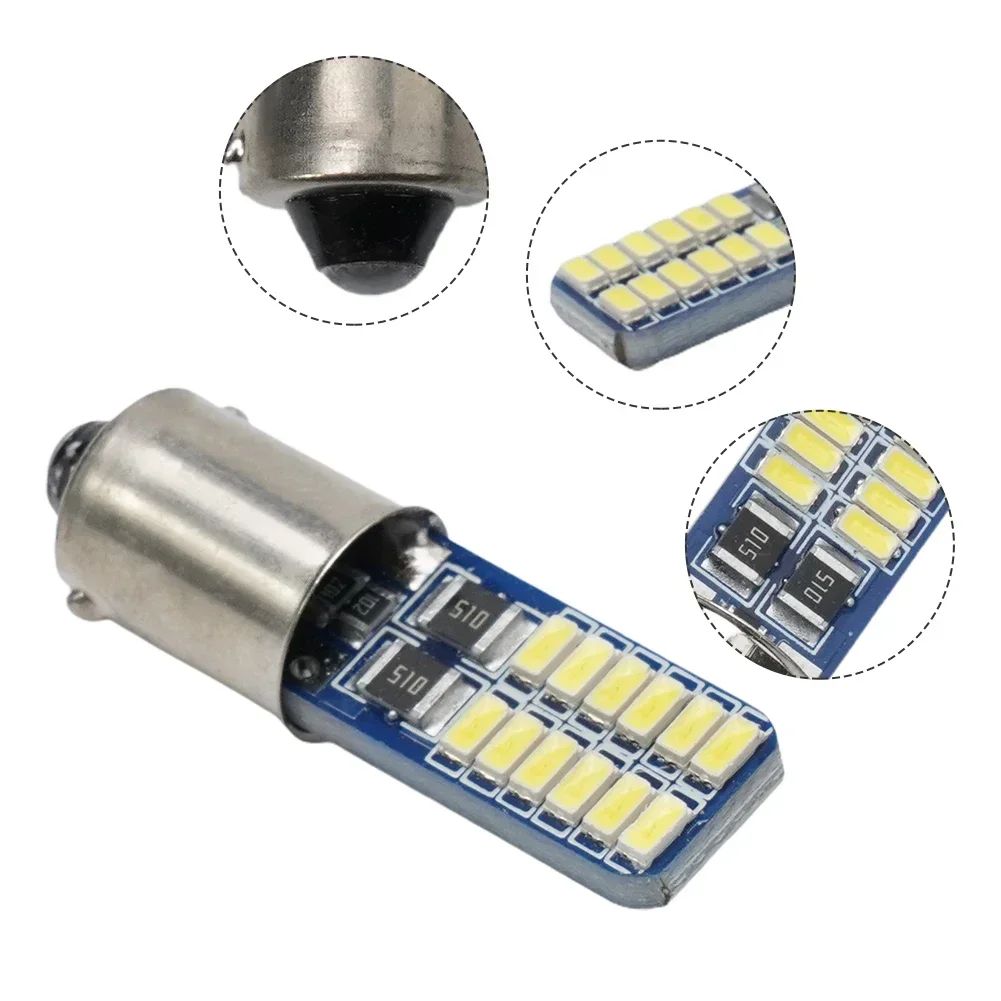 Zupełnie nowe wskaźniki deski rozdzielczej samochód 4014 Chip BA9S CANBUS światło samochodowe Ery Bright wysoka jasność 24smd wyższa moc