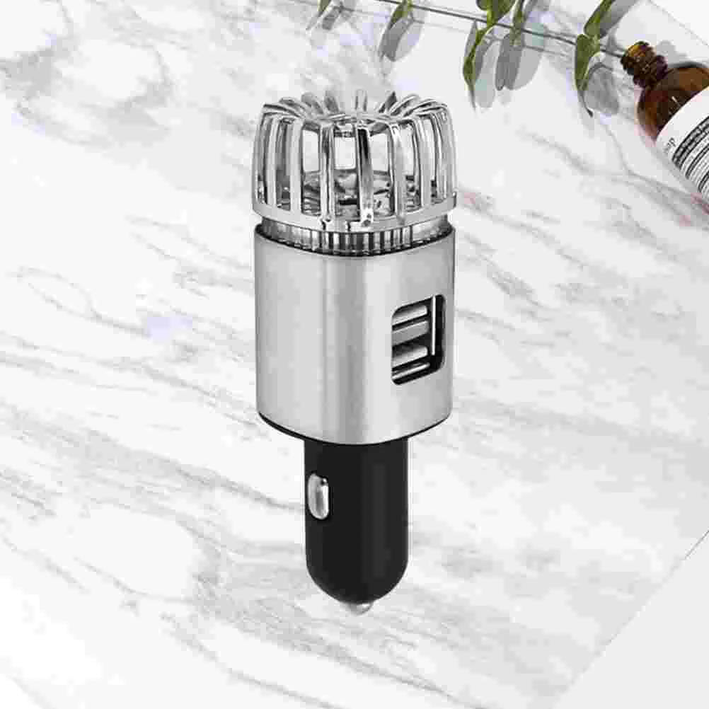 

2 In 1 Car Dual USB Fresh Air Ionic Purifier Ozone Ionizer Cleaner Freshener )