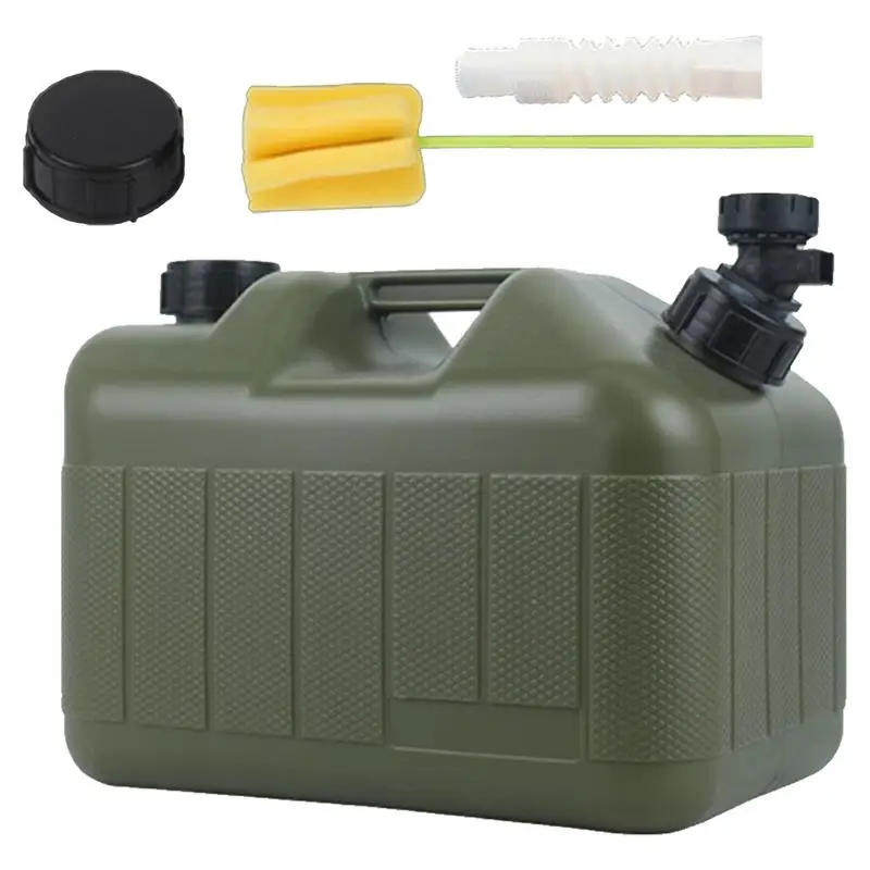 

Water Storage Containers 10L Thickened Non-Slip Water Tank For Camping Food-Grade Green Water Dispenser Portable Water Container
