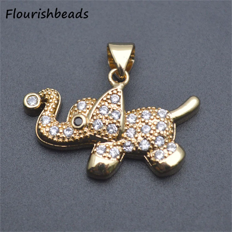 Nickel Free Anti Fading New Fashion Cute Elephant Charms Necklace Bracelet Pendant for DIY Jewelry Making Accessories 20pcs