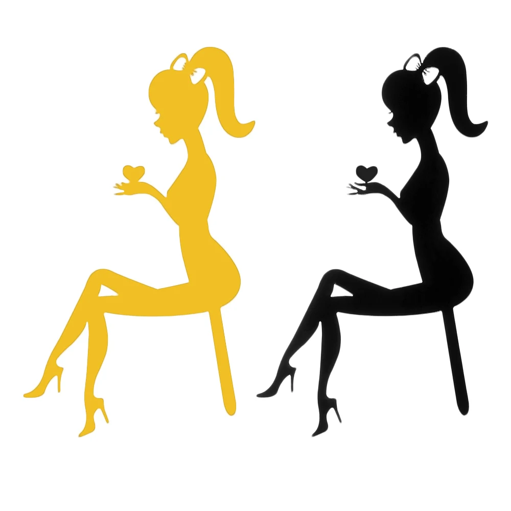 

Lady Girl Party Decoration Dessert Wedding Supplies Cake Decorating Tool Happy Birthday Cupcakes Acrylic Cake Topper