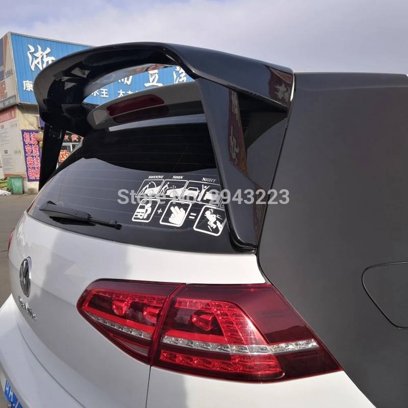 

ABS Plastic Gloss Black Color Rear Spoiler Wing Roof Wing Lip Trunk For Volkswagen GOLF 7 MK7 spoiler 2014-2018 mk7.5