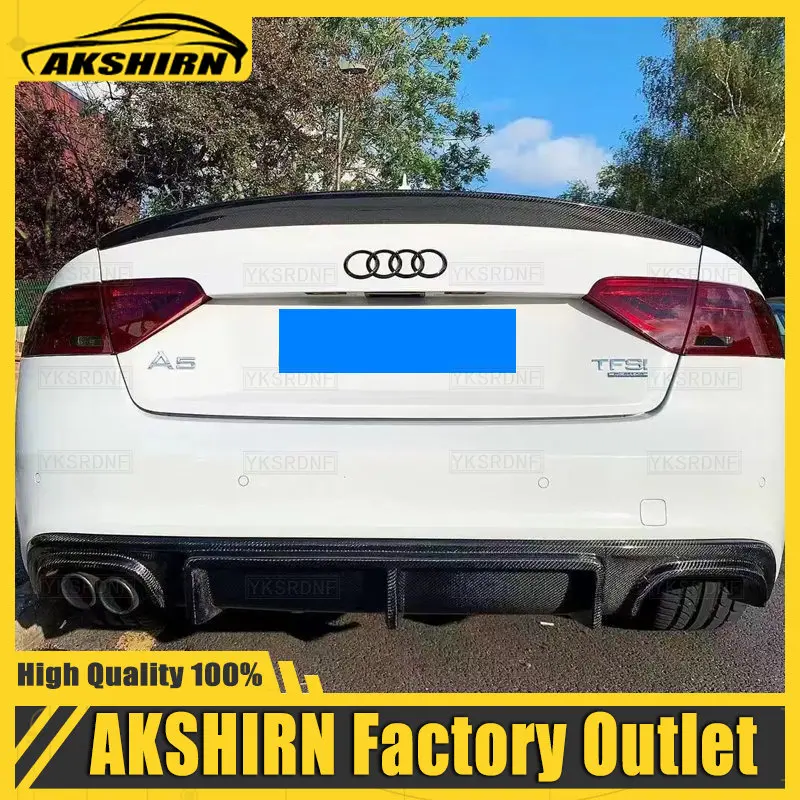 

Для Audi A5 2-дверный купе из углеродного волокна автомобильный фотоэлемент багажника хвост крыла губа спойлер 2008-2016 модифицированный автомоб...