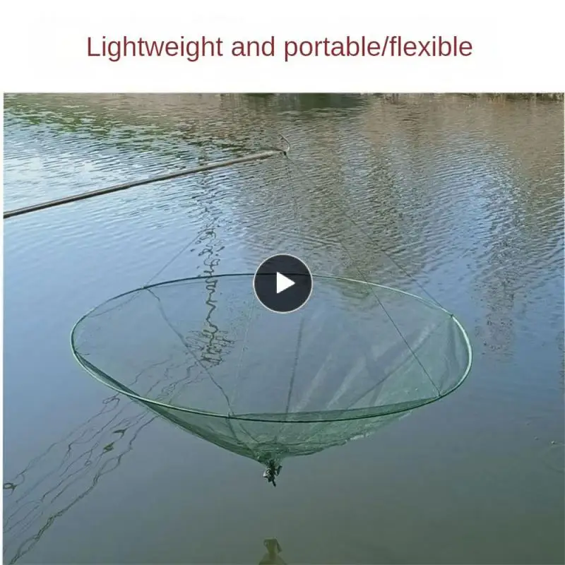 

Round Open Pull Round Fishing Net Folding Shrimp Cage Practical. Fishing Basket Portable Fishing Goods High-quality Fishing Cage