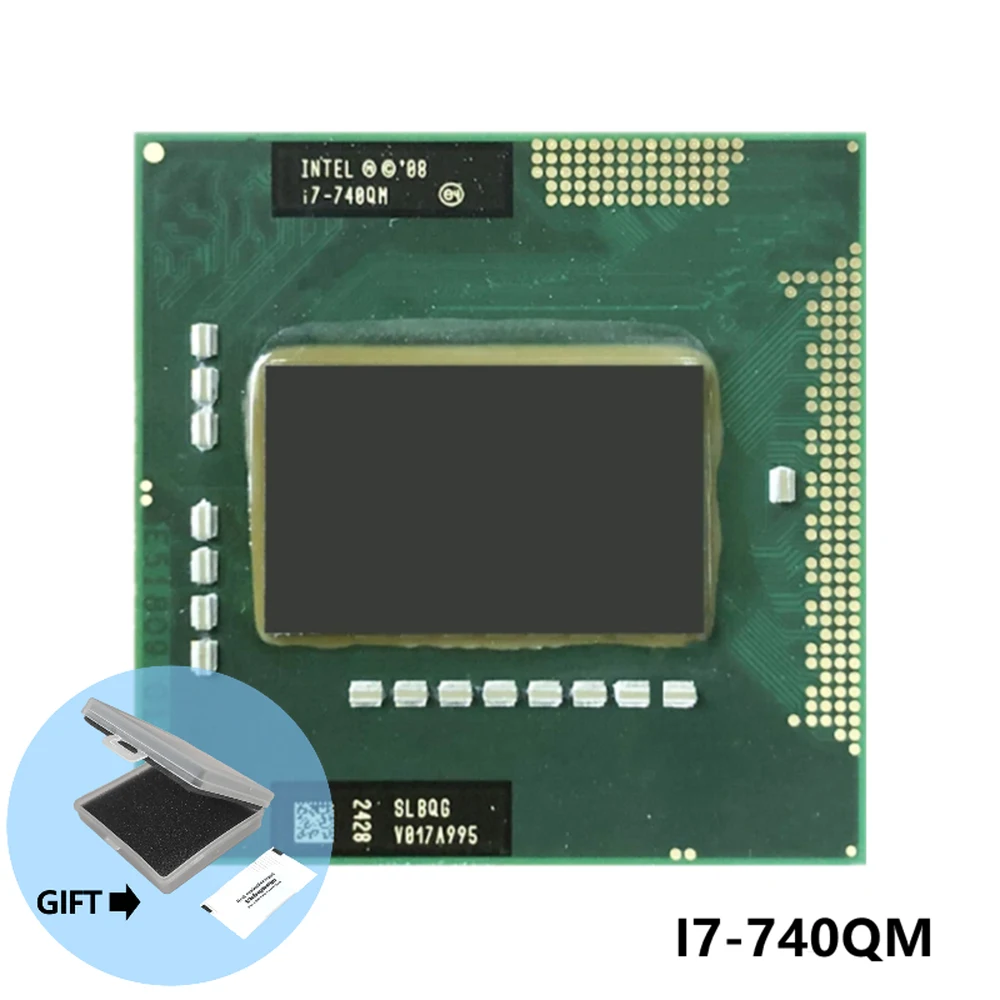 

Процессор Intel Core i7-740QM i7 740QM SLBQG 1,7 ГГц четырехъядерный восьмипоточный ЦПУ Процессор 6 Вт 45 Вт Разъем G1 / rPGA988A