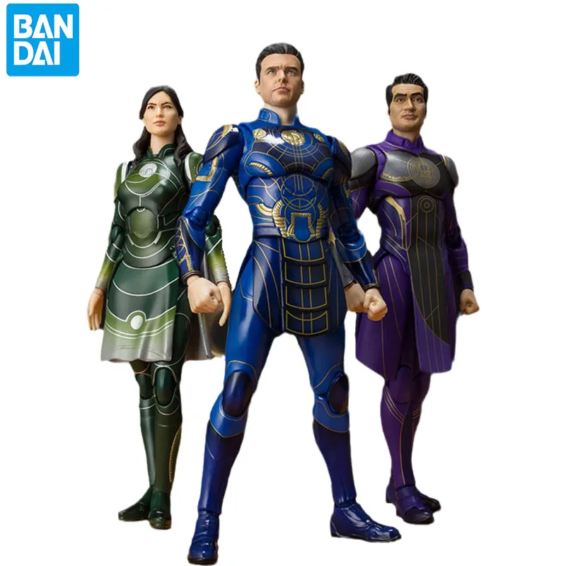 

Original Bandai S.h. Figuarts Eternals Marvel Ikaris Sersi Kingo 15Cm Action Figure Collectible Model Toys Gifts for Children