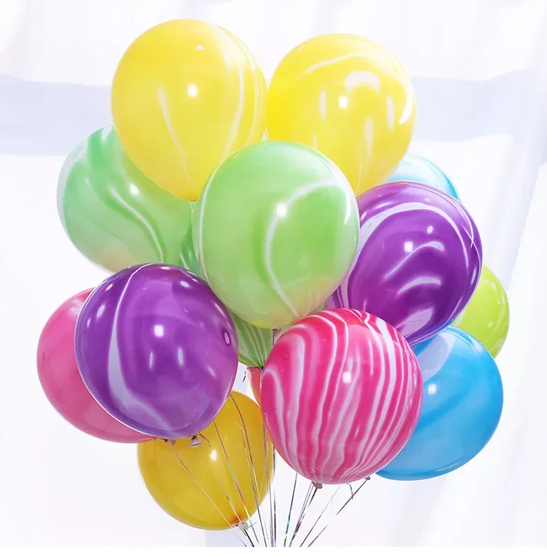 

10inch colorful Agate Marble Latex Balloons Birthday Party Wedding Decoration Baby Shower Agate Decor Supplies Globos