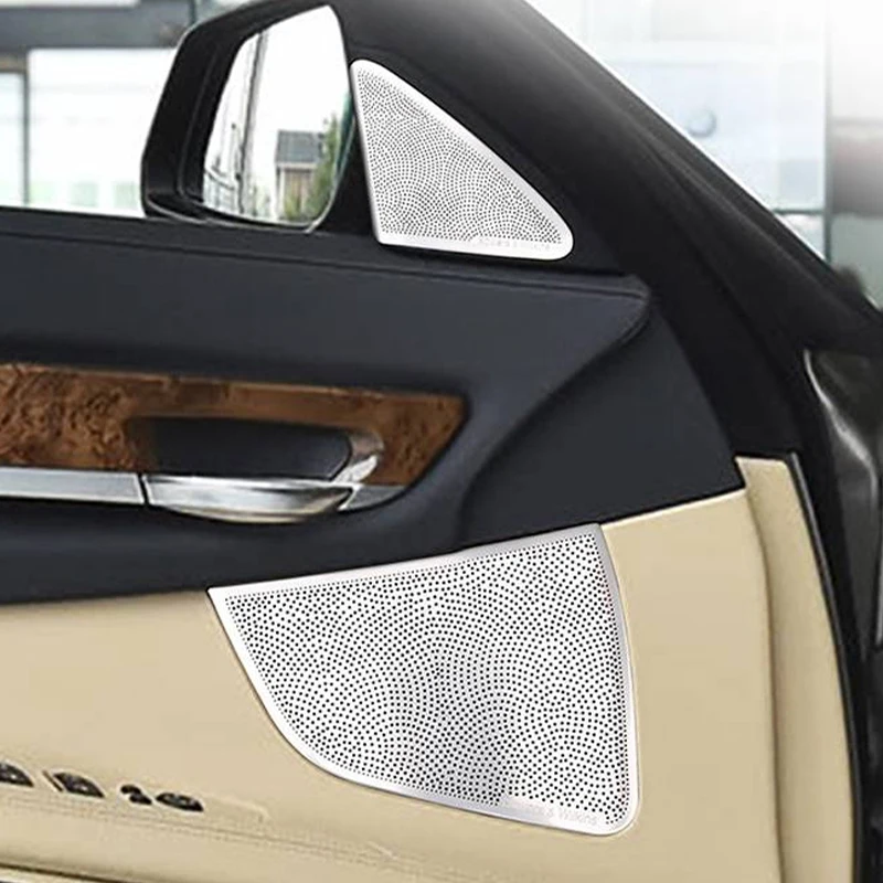 

Наклейка на дверь автомобильного стерео динамика LHD, чехол для BMW F01 F02 F03 F04 7 серии 2008-2015, автомобильный Стайлинг, автомобильные аксессуары
