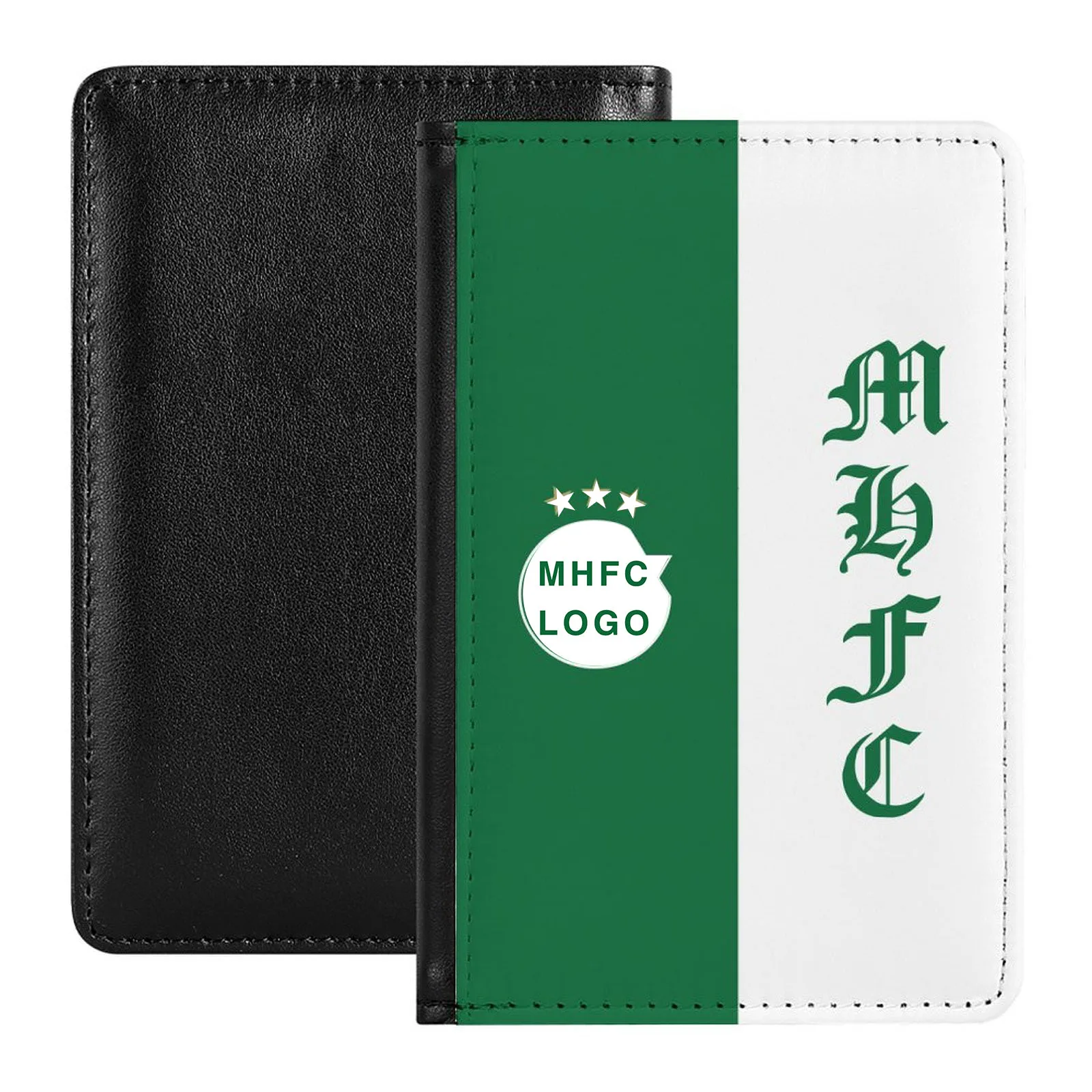 

Israel Maccabi Haifa F.C MHFC Passport Holder PU Leather Travel Passport Holder With Credit Card Holder Wallet Case