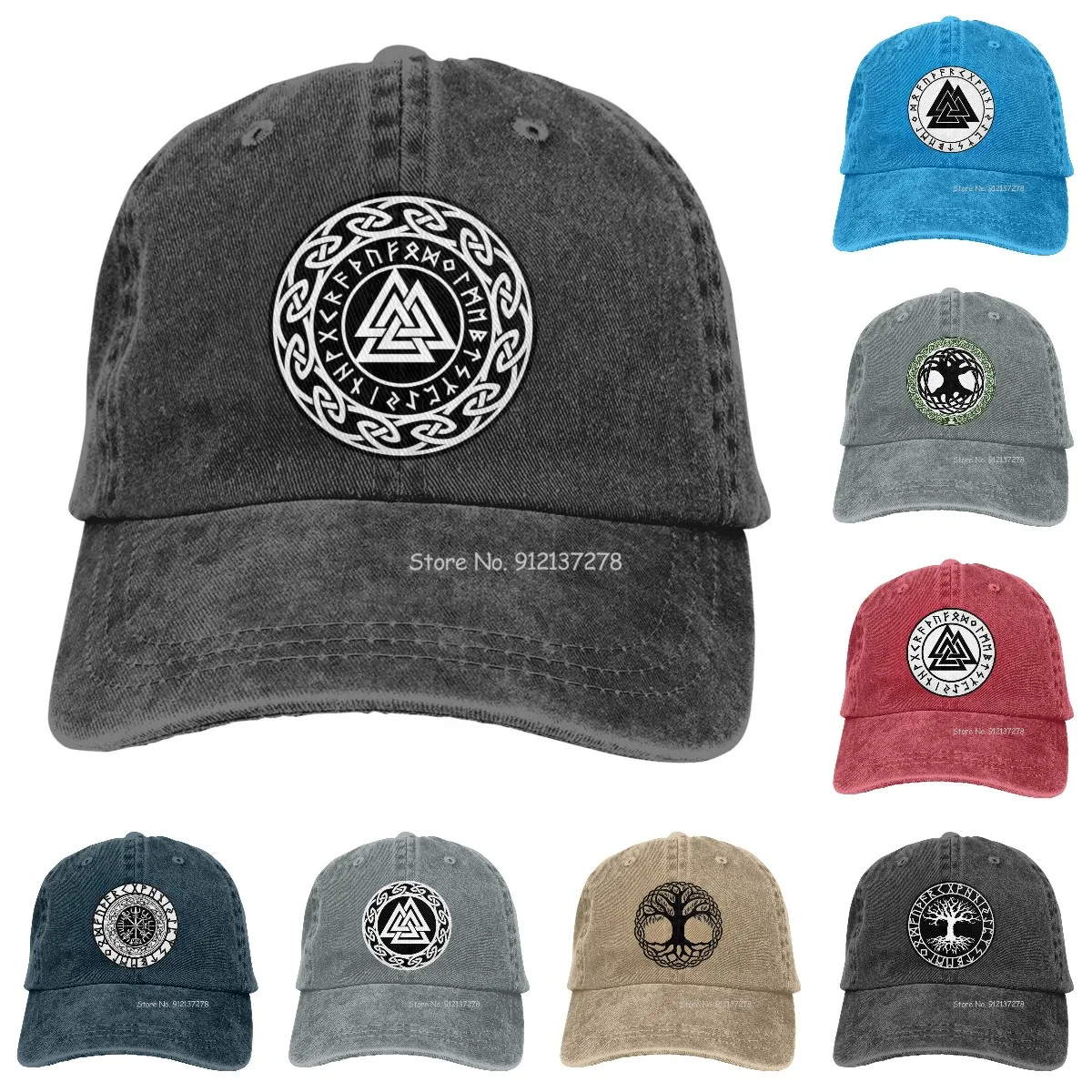 

Женская хлопковая бейсбольная кепка с принтом символа, с рунами и бусинами, головные уборы унисекс с деревом с триквером и футмарком, Регули...