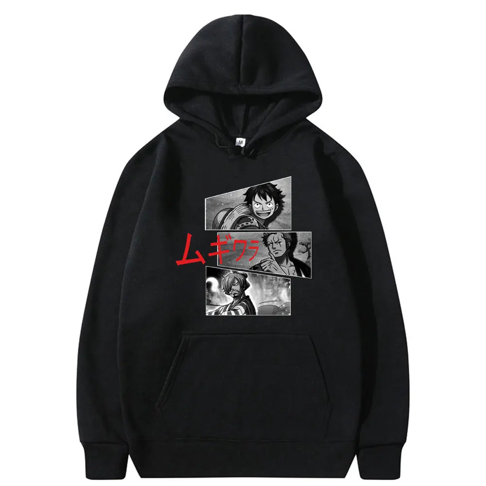 

Japanese Anime One Piece Roronoa Zoro Luffy Harajuku Hoodie Men Women Fashion Cool Streetwear Loose Casual Hoodies Streetwear
