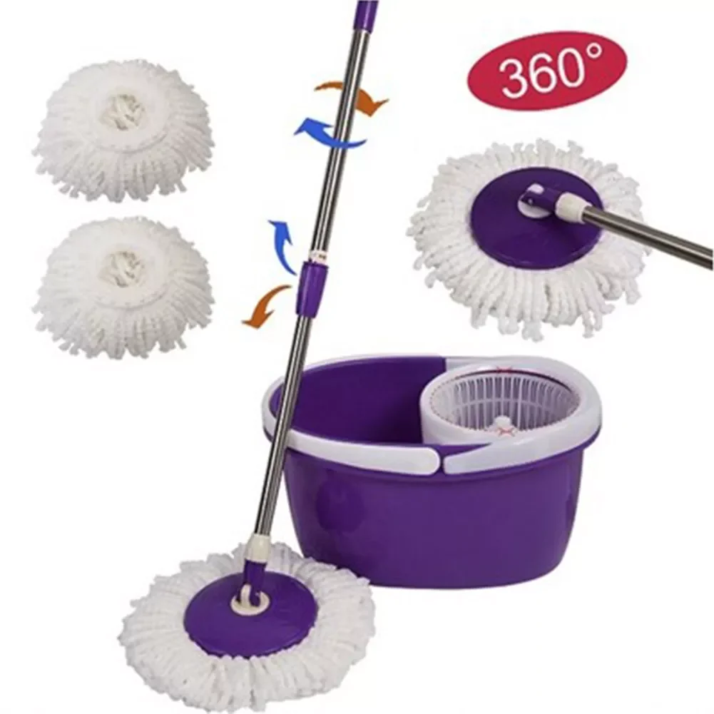 

New 360 Rotating Head Easy Microfiber Spinning Floor Mop Head for Housekeeper Home Floor Cleaning Mop