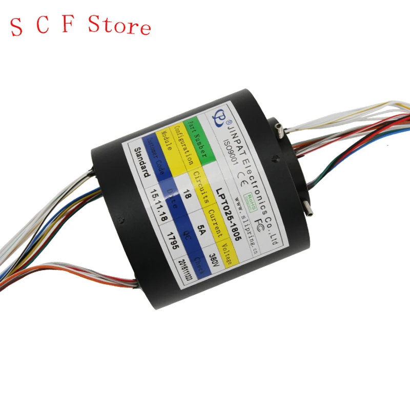 

Through Hole Slip Ring Long Life Free Maintenance 18 Circuit 5A,can Be Used For Wind Power Equipment