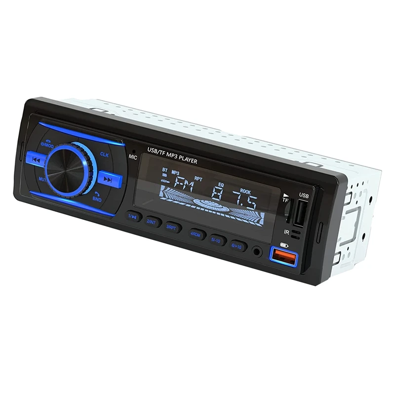 

Автомагнитола с Bluetooth и ЖК-дисплеем, стерео-система с громкой связью, встроенным микрофоном, Типоразмер 1 DIN