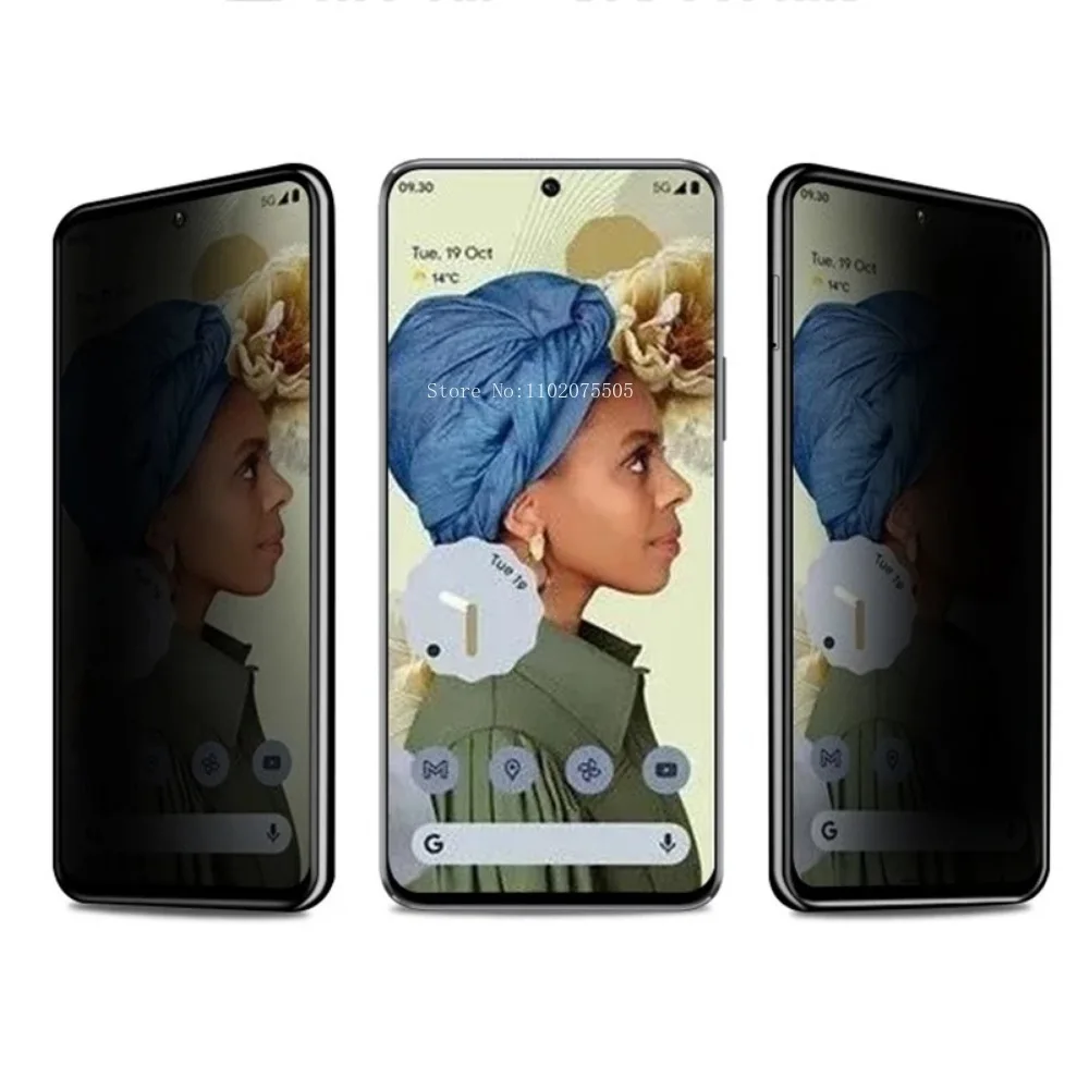 Антишпионское закаленное стекло для Google Pixel 7a Pro 6 6a Защита экрана GOOGLE 8a