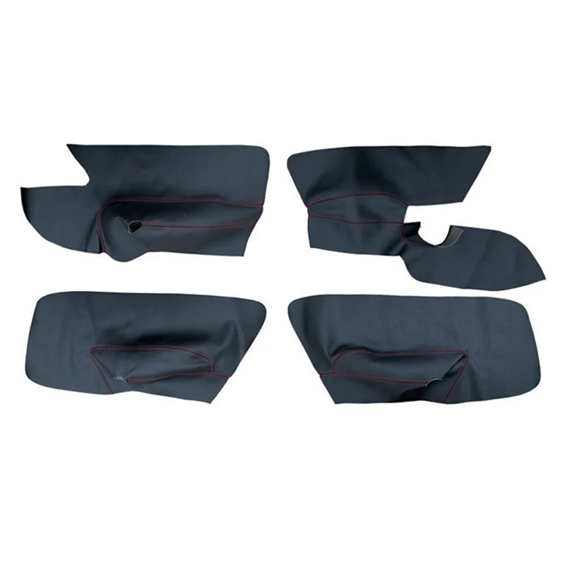 

LHD Door Panel Cover for -VW Golf 5 MK5 Jetta 2006-2011 Car Door Armrest Panel Cover Sticker Trim Black with Red