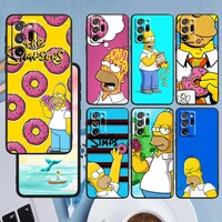 the simpsons family for samsung note 20 ultra 10 pro lite 9 8 f52 f42 f22 m21 m60s m62 m31 m12 m32 black tpu phone case