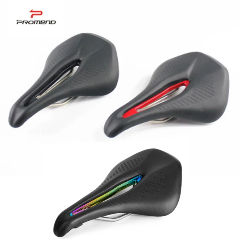 

PROMEND MTB Bicycle Seat Saddle Hollow Mountain Bike Road Bike Racing Saddles PU Ultralight Breathable Soft Seat Cushion