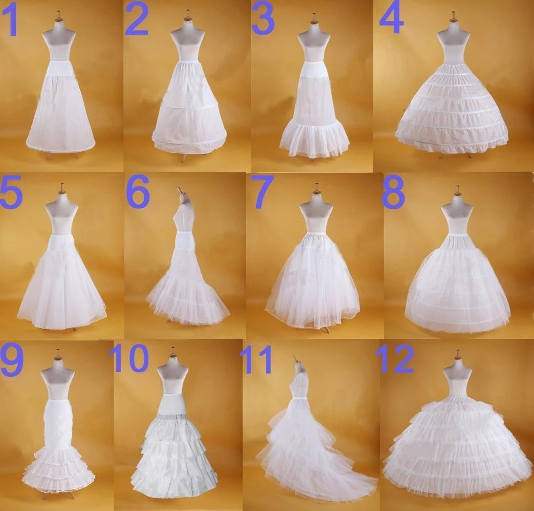 Bridal Hoop Skirt Wedding Petticoat Accessories Crinoline Slip White