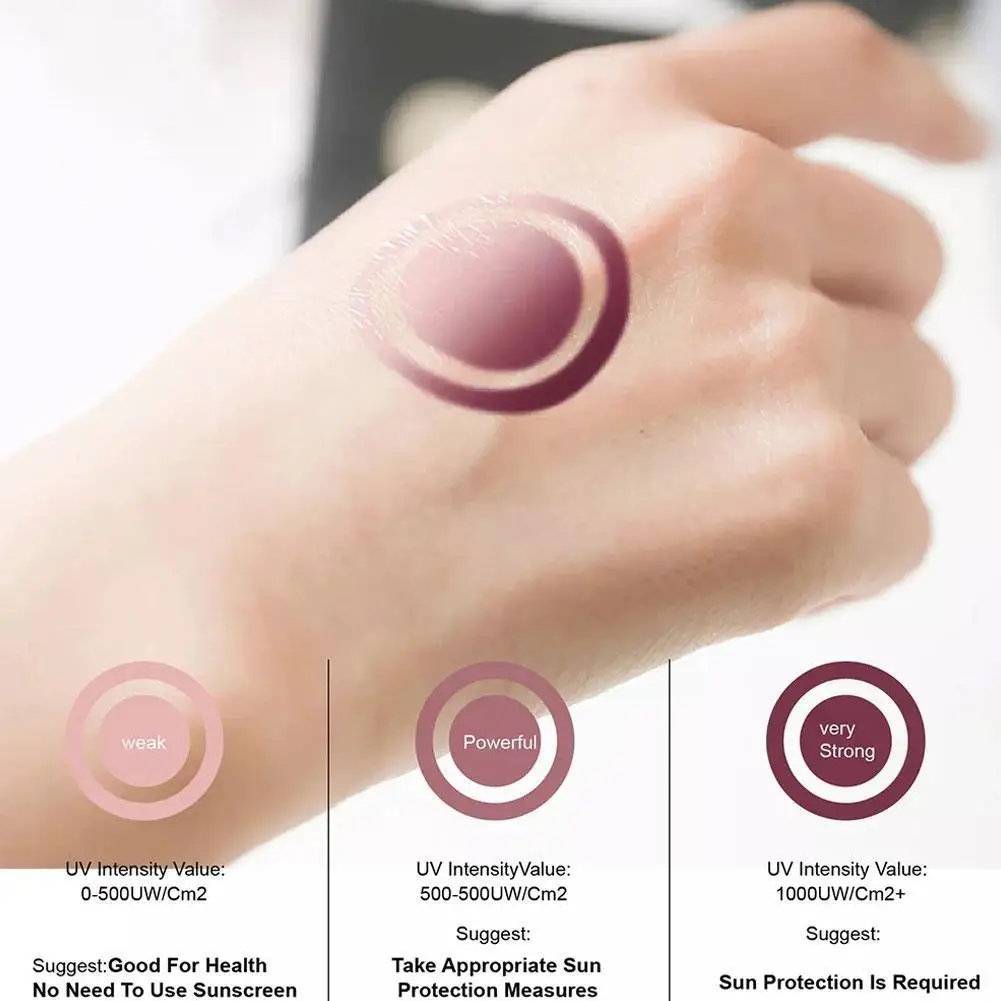 

120 Stick UV Intensity Test Sticker Accurate Transparent UV Prompt Color-changing Adhesive Wholesale Photosensitive Label U E1Q8