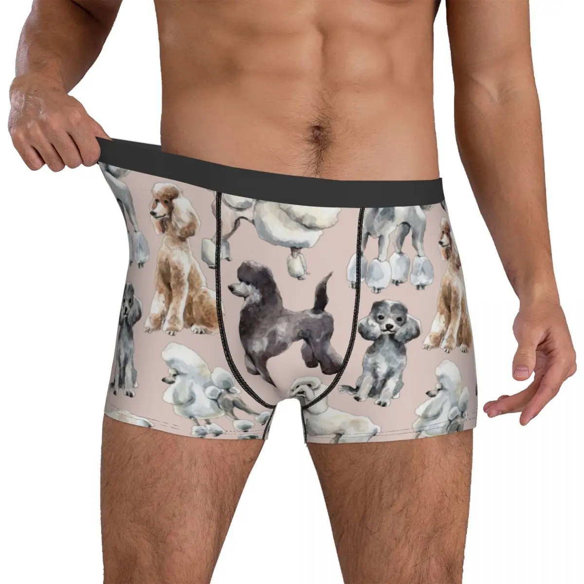 

Poodle Underwear Oodles of Poodles Customs Boxer Shorts Hot Males Panties Breathable Boxer Brief Gift