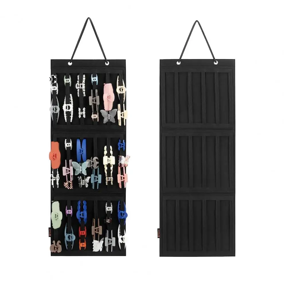 

Thicker Felt Material Hair Clip Organizer Hair Claw Organizer Space-saving Storage Holder for Women's Hair Accessories Hair Claw