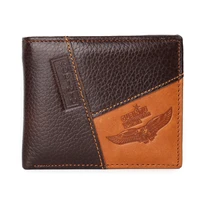 genuine leather wallet men classic black soft purse coin pocket credit card holder