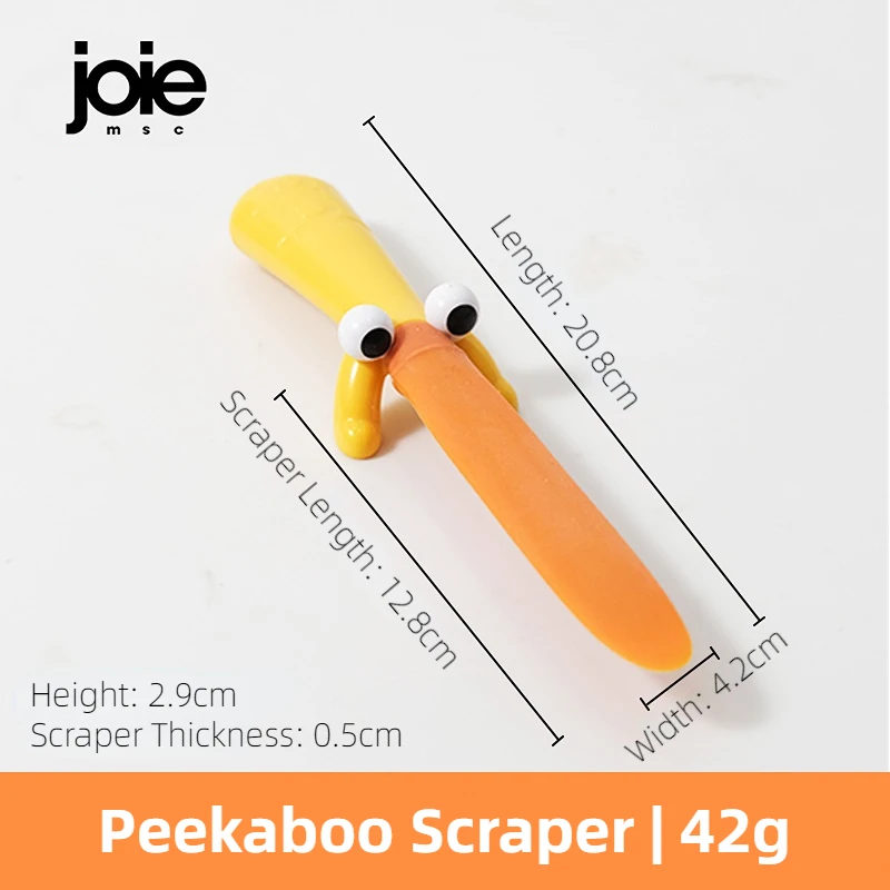 

Силиконовый скребок Joie, токарный станок для масла Peekaboo, маленький скребок для смешивания масла и крема, соскабливающий шпатель, кухонные гаджеты