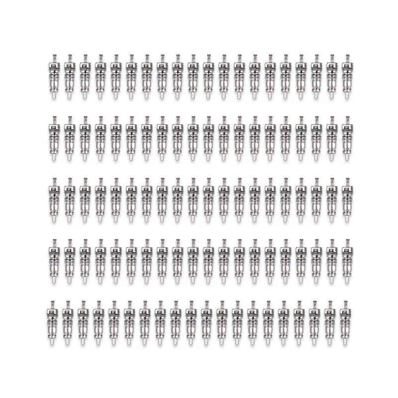 

100 шт., сердечник клапана шрадера для авто кондиционера/велосипедной шины/ОВКВ Замена