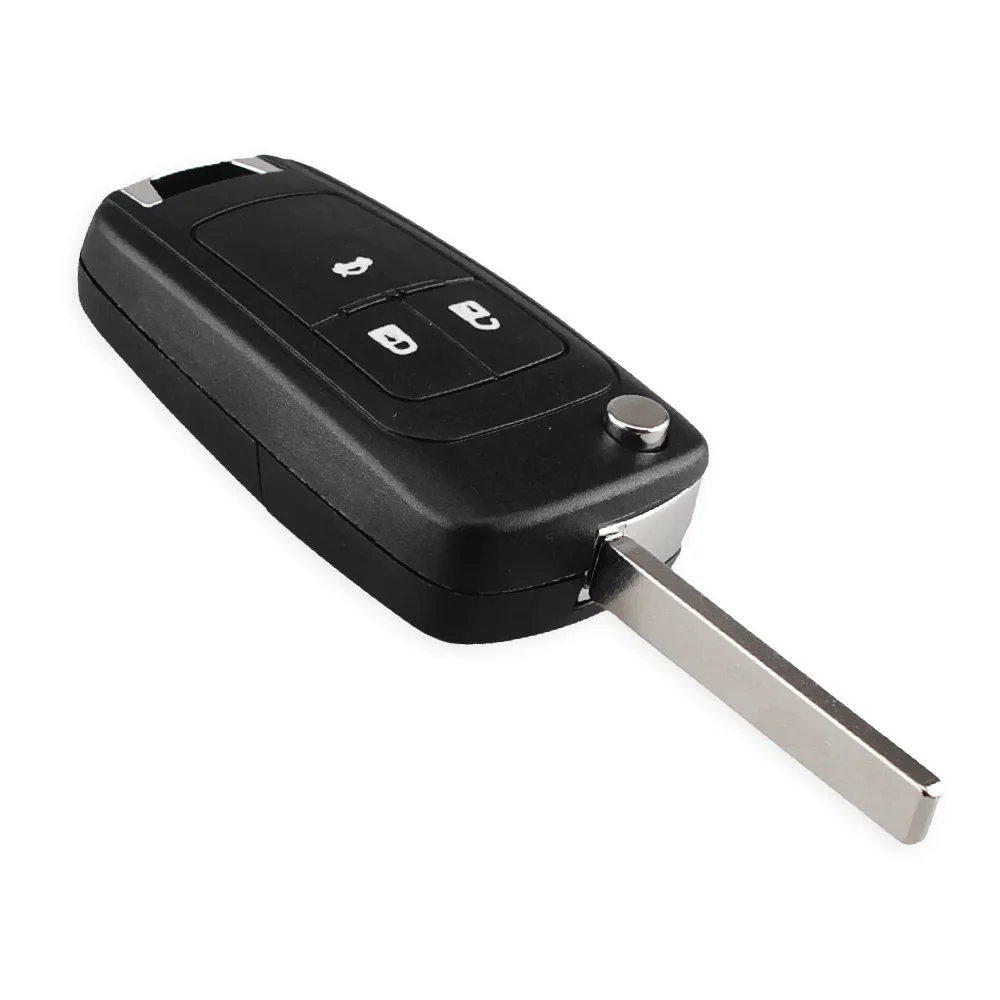 Фото Пульт дистанционного управления KEYYOU для автомобильной сигнализации для Chevrolet Aveo Cruze Orlando Spark Sail 2/3/4 кнопки 433 МГц чип Fob ID46 с лезвием HU100 №3